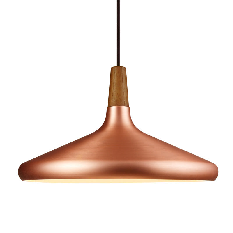 Pendre de plafond à 1 lumière contemporain lampe suspendue en métal clair pour salle à manger