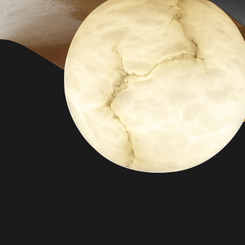 Contemporary Pendant Light 1-Light Hanging Ceiling Light Black for Bedroom