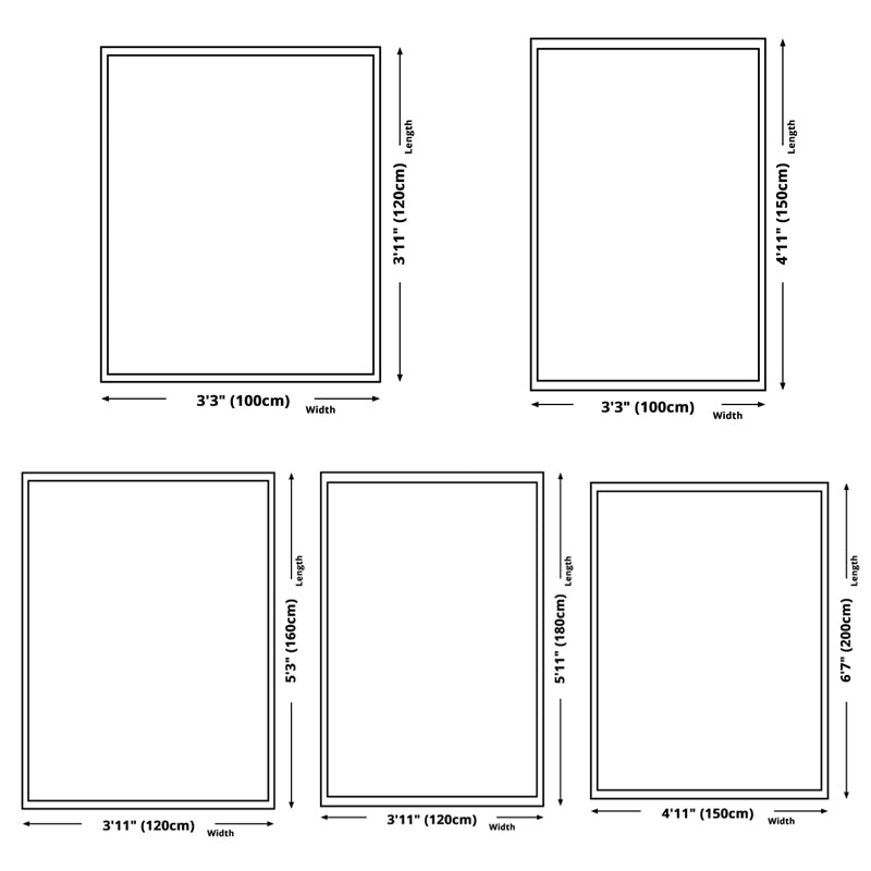 Simple Living Room Indoor Carpet Christmas Trees Printed Rug Polyester Stain Resistant Area Carpet