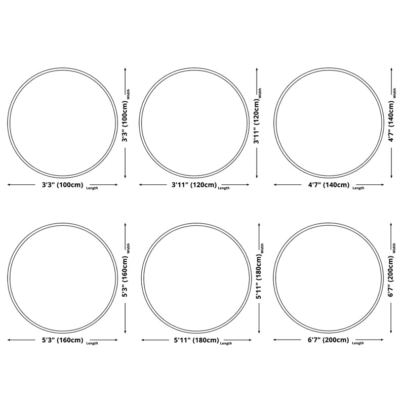 Artistic Carpet Polyster Round Stripe Print Rug Polyster Stain Resistant Area Rug for Living Room