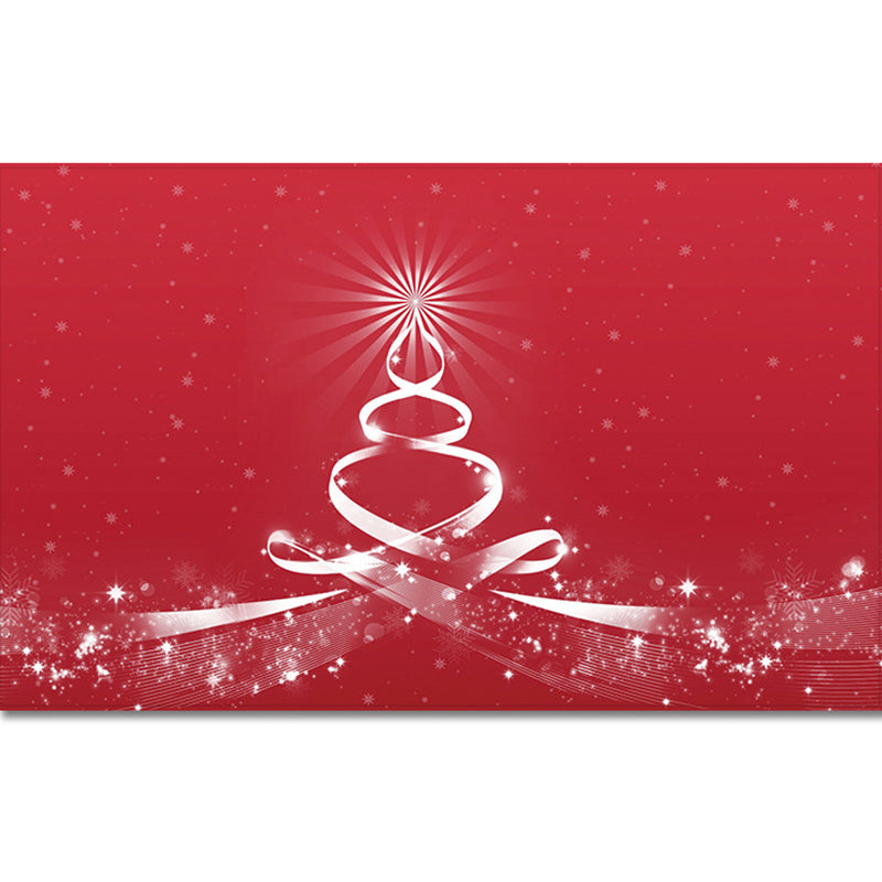 Creative Snowmen Carpet Polyester Area Rug Non-Slip Backing Indoor Carpet for Home Decoration