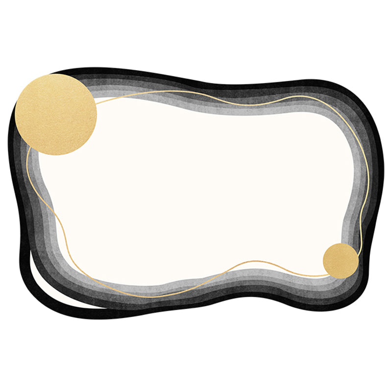 White Minimalist Area Carpet Polyester Abstract Carpet Non-Split Indoor Rug for Home Decoration