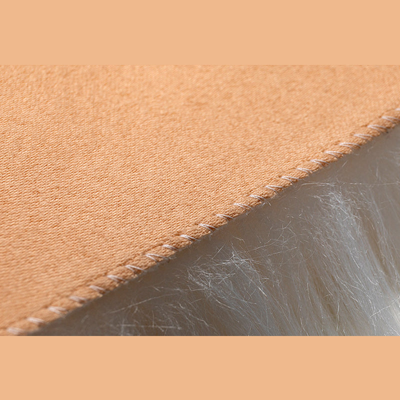 Round Casual Solid Shag Carpet Polyester Indoor Rug Non-Slip Backing Area Carpet for Home Decoration
