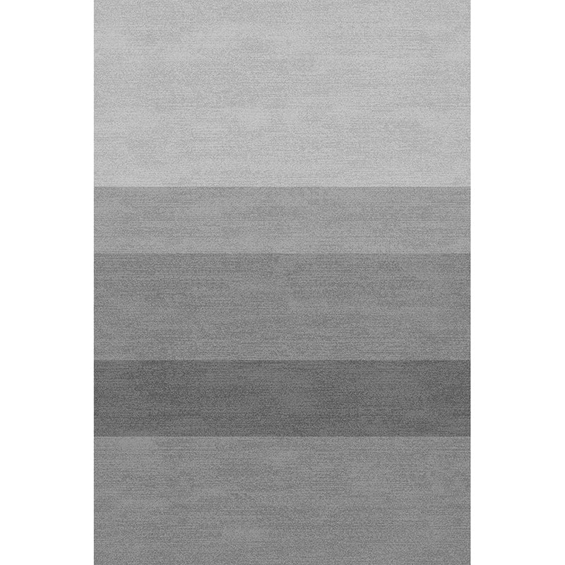 Grey Color-Blocked Area Rug Polyester Modern Area Carpet Non-Slip Rug for Home Decor