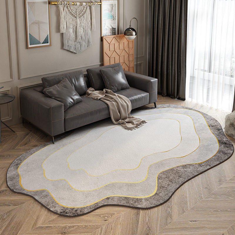 Tapis de tapis moderne de tapis moderne en polyester moderne