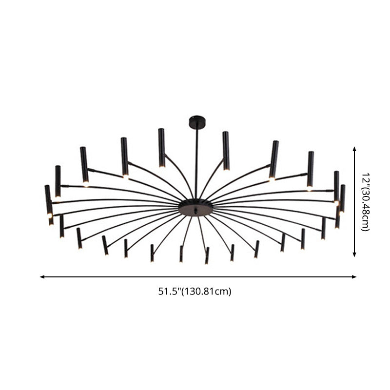 Sputnik Light Aymétriel Chandelier de plafond moderne pour salle à manger du salon