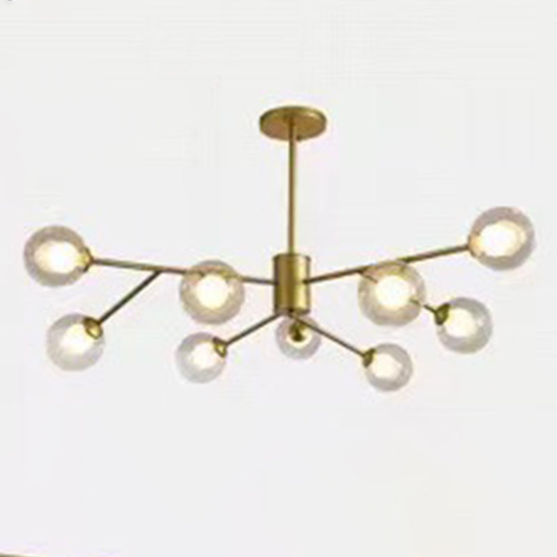 Globe Chandelier Light Fixture Modern Glass Pendant Lighting for Restaurant