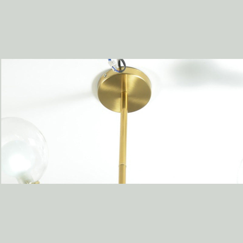 Globe Chandelier Light Fixture Modern Glass Pendant Lighting for Restaurant