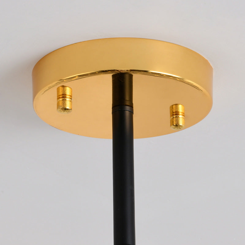 Metal Tubular Chandelier Modern Chandelier Light Fixtures Black Ceiling Hanging Light