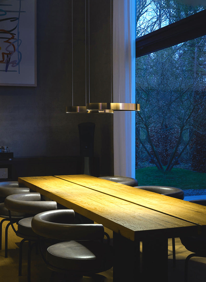 Contemporary LED Suspension Light Acrylic Shade Hanging Lights for Living Room