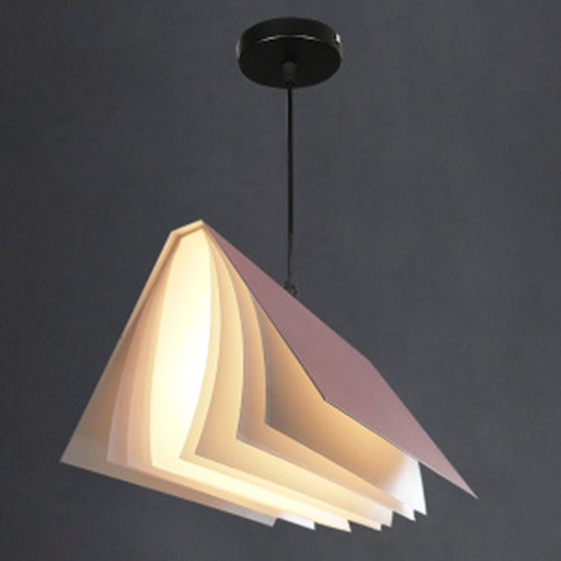 Forme de livre de style nordique Colron Macron Modern Metal 1 Kit d'éclairage de la tête pour la cuisine