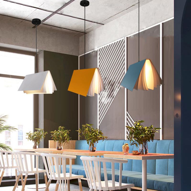 Forme de livre de style nordique Colron Macron Modern Metal 1 Kit d'éclairage de la tête pour la cuisine