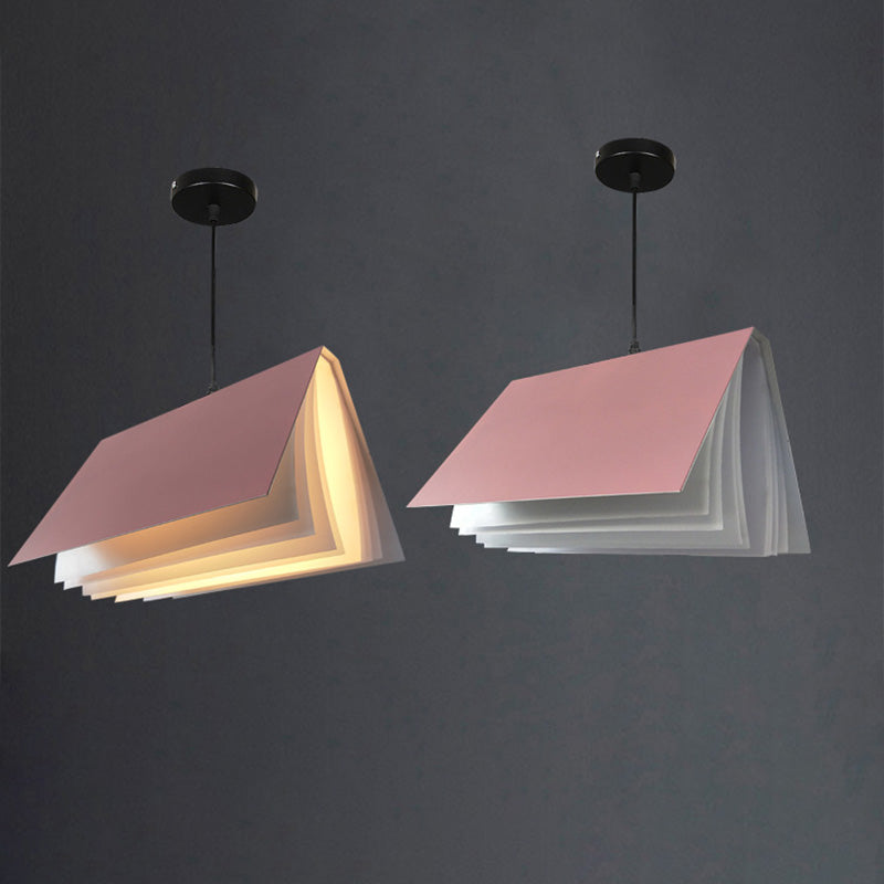 Forme de livre de style nordique Colron Macron Modern Metal 1 Kit d'éclairage de la tête pour la cuisine