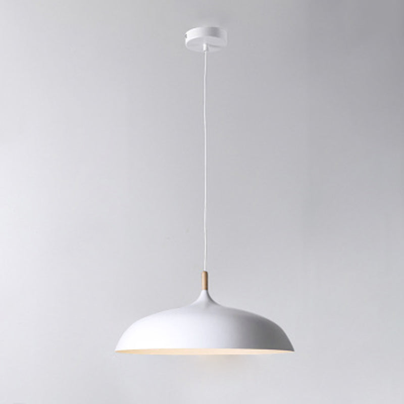 Bowl Shape Contemporary Macron One Head Metal Hanging Lamp Kit for Bedroom Dinning Room