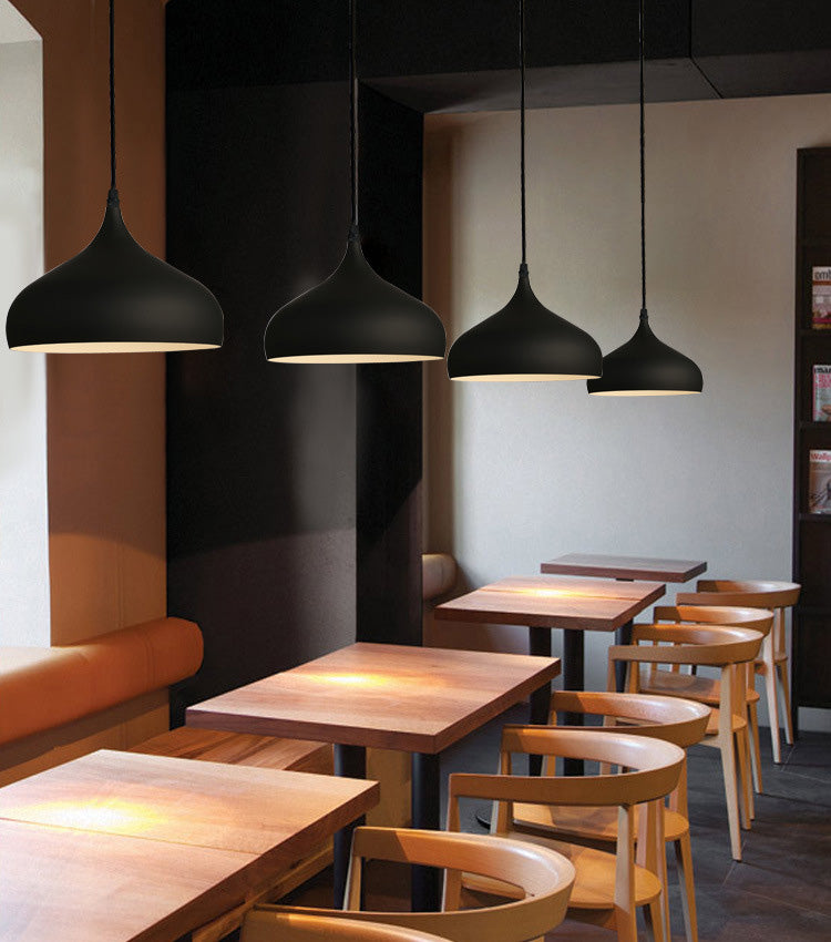 Contemporary Single Head Colorful Macron Metal Pendant Light for Study Room