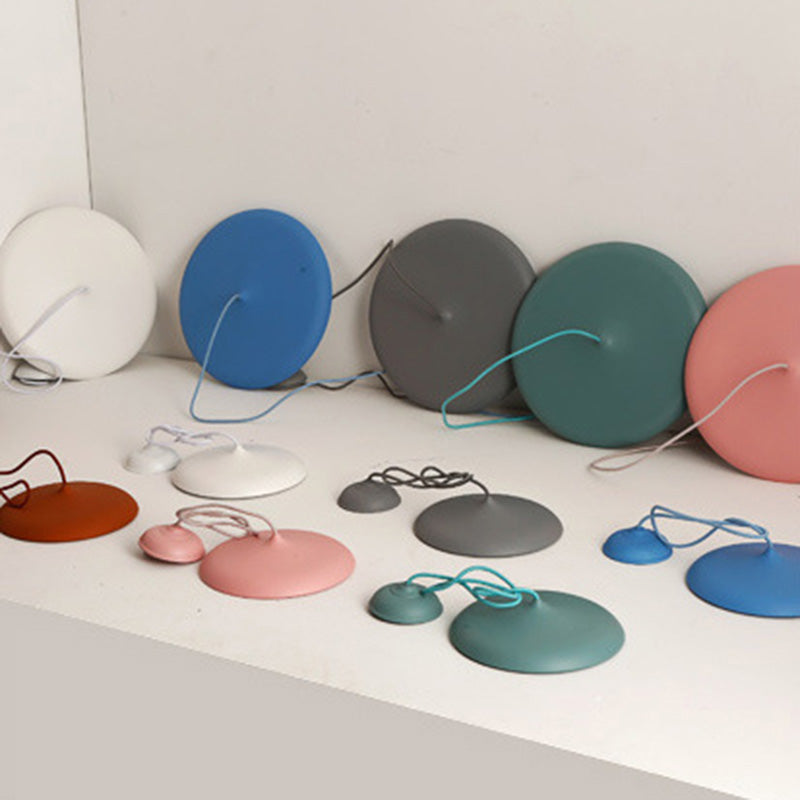 Disque 24W Disc Lights Hanging Macaroon Nordic Style Metal 1 Light Pendant Lightture