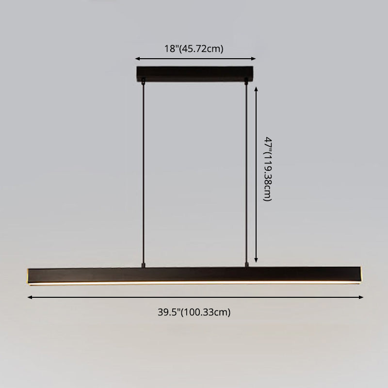 LED HORTING LED MODERNE RECTANGE LED ÉCLAIRAGE DE SIMPLICITÉ DE SIMPLICITÉ POUR BUREAU