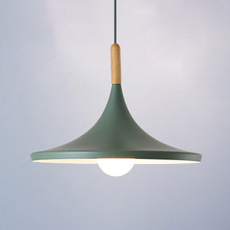 Luce a sospensione a colori macaron in stile nordico 1 luce in metallo appeso per cucina