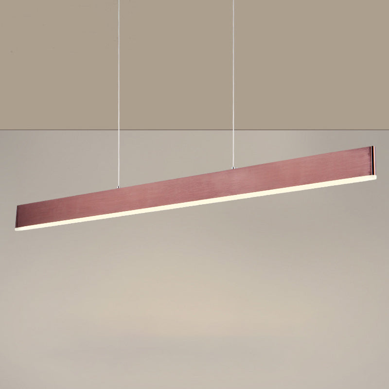 Rectangle de style simple contemporain LED Island Light Pendant Lights for Office