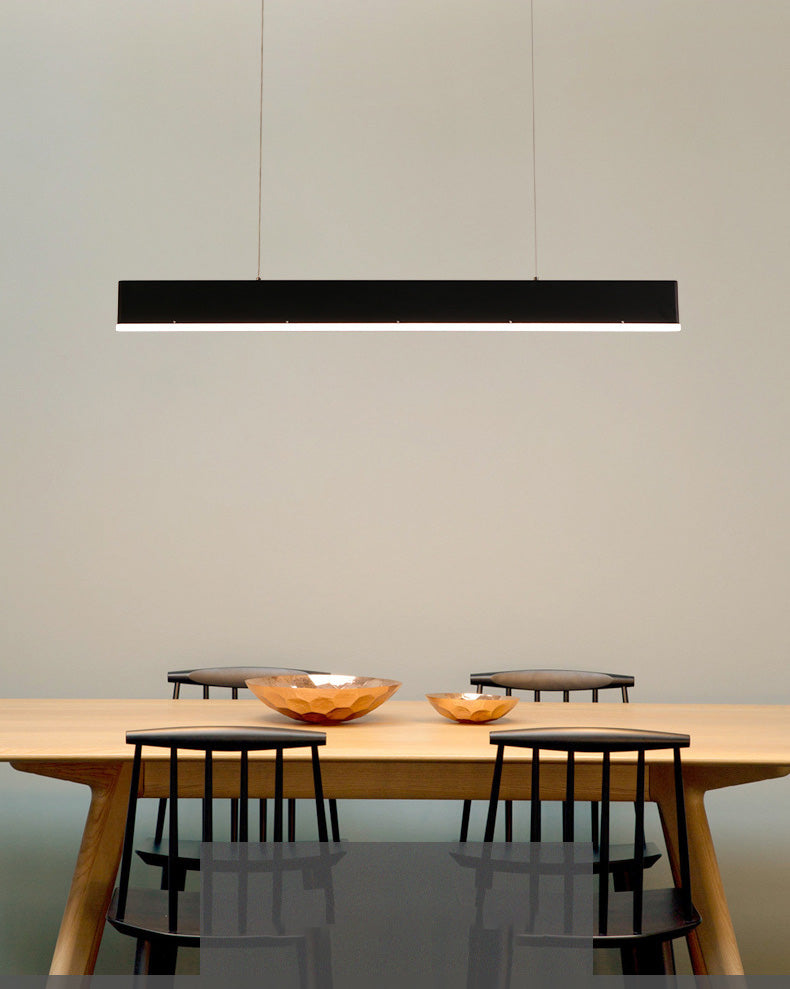 Contemporary Simple Style Rectangle LED Island Light Pendant Lights for Office