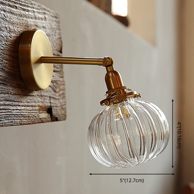 Illuminazione da parete murale di zucca in stile moderno illuminazione da parete camera da letto in stile moderno in chiaro