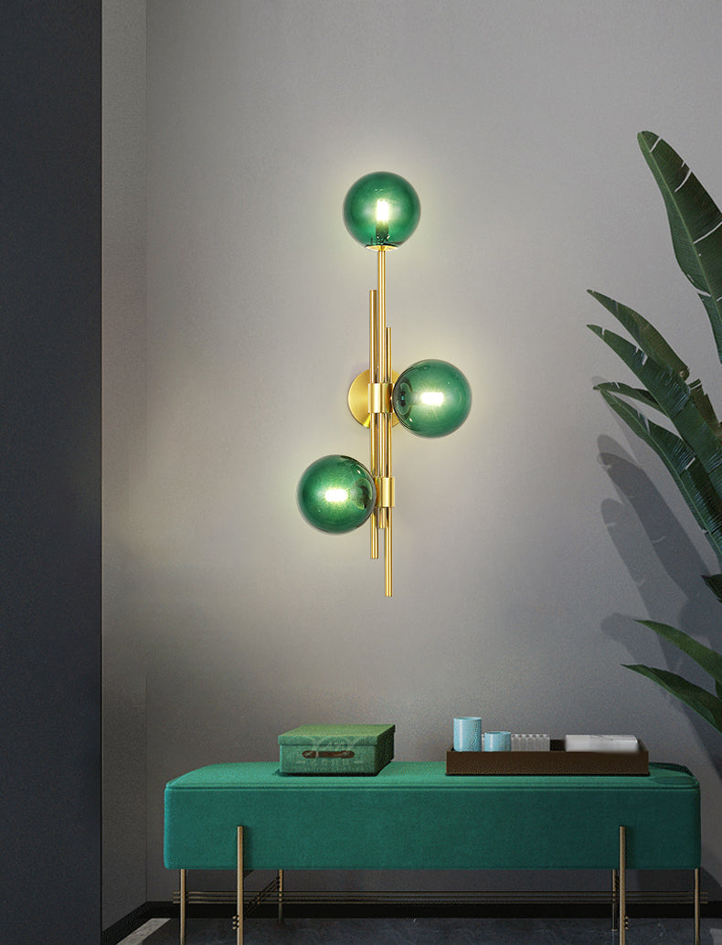 Glasbällchen Leuchte Leuchte Nordische Wandhalterung Leuchte für Schlafzimmer