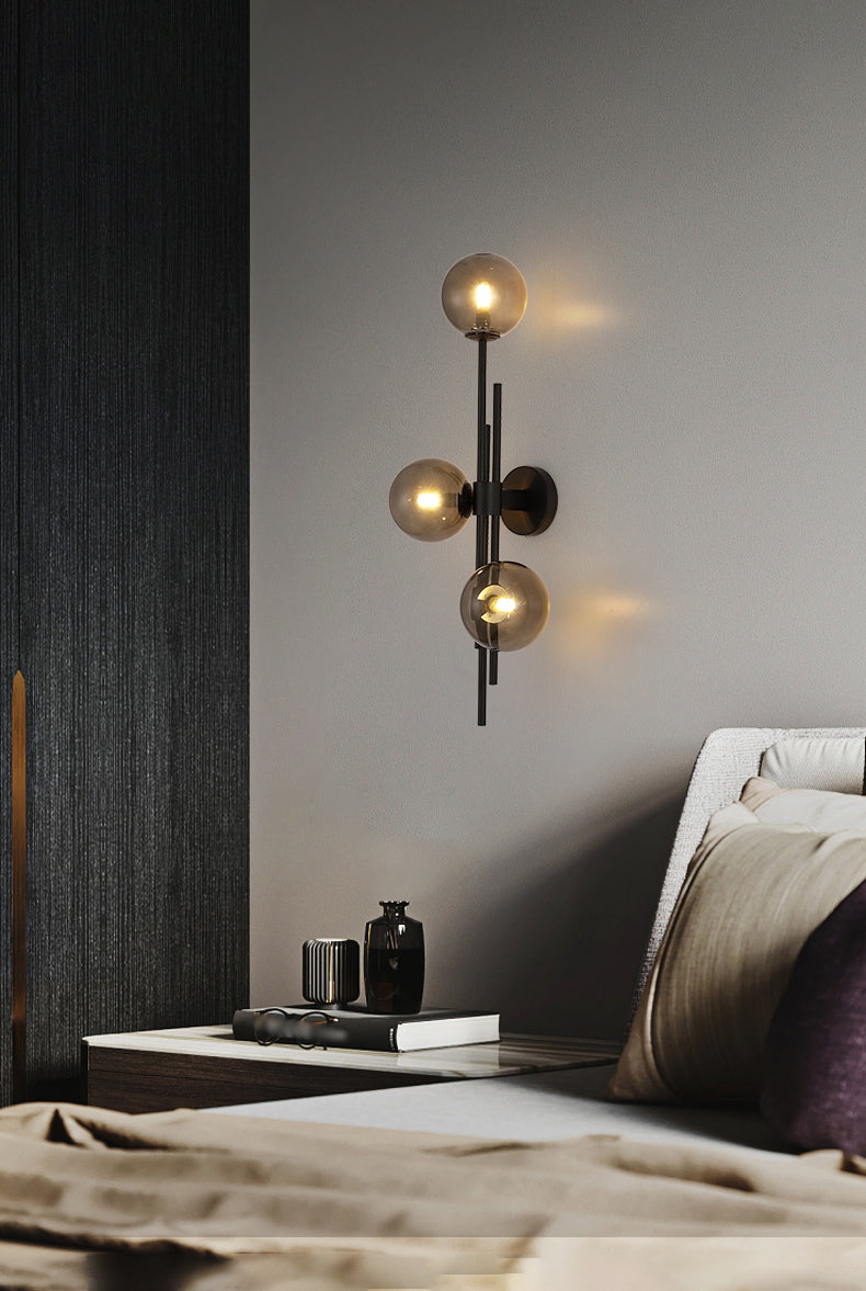 Glasbällchen Leuchte Leuchte Nordische Wandhalterung Leuchte für Schlafzimmer