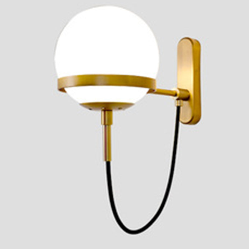 Illuminazione da parete a parete a forma di vetro Apparecchiatura da parete in stile contemporaneo