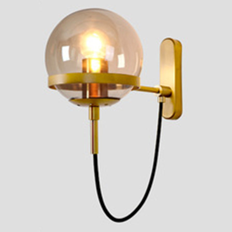 Illuminazione da parete a parete a forma di vetro Apparecchiatura da parete in stile contemporaneo