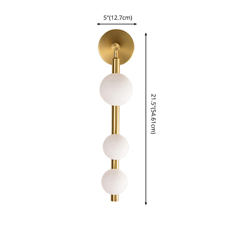 Sfere lampada con applique in vetro Secondo illuminazione da parete in stile minimalista per camera da letto