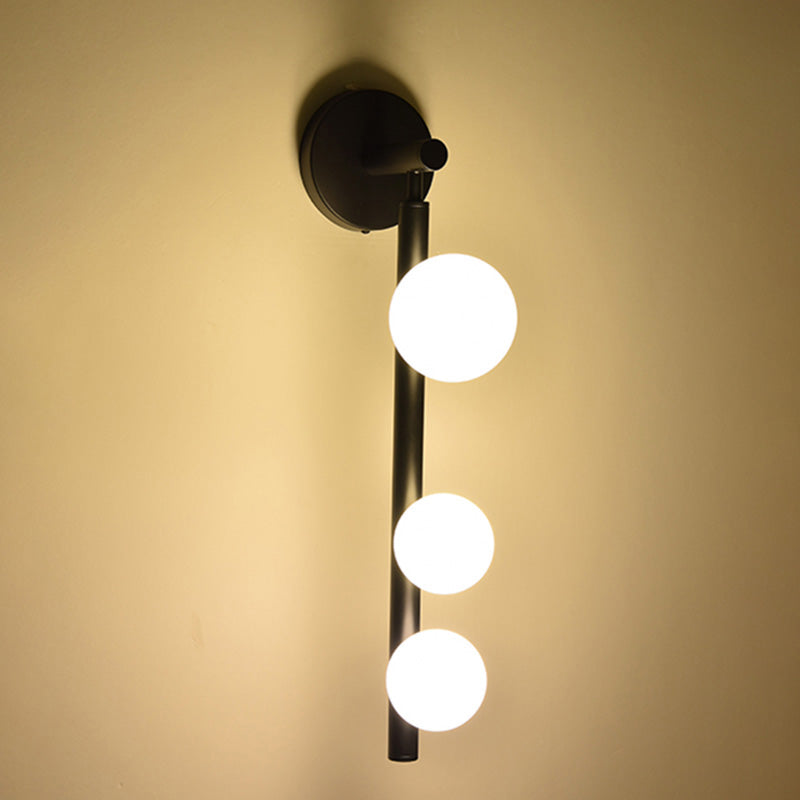 Sfere lampada con applique in vetro Secondo illuminazione da parete in stile minimalista per camera da letto