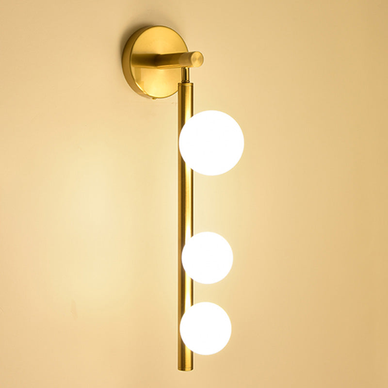 Sfere lampada con applique in vetro Secondo illuminazione da parete in stile minimalista per camera da letto