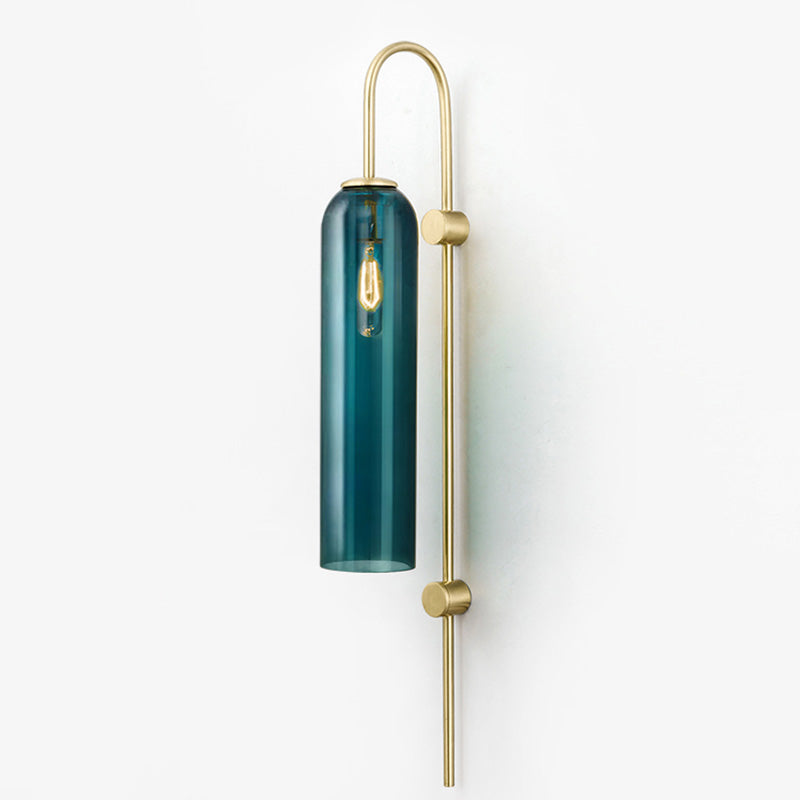 Gooseneck Sconce Light Fixture Minimalist-Style Glass Wall Mounted Light Fixture