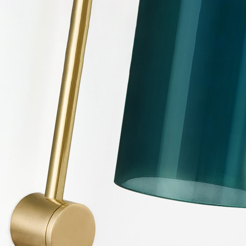 Gooseneck Sconce Light Fixture Minimalist-Style Glass Wall Mounted Light Fixture