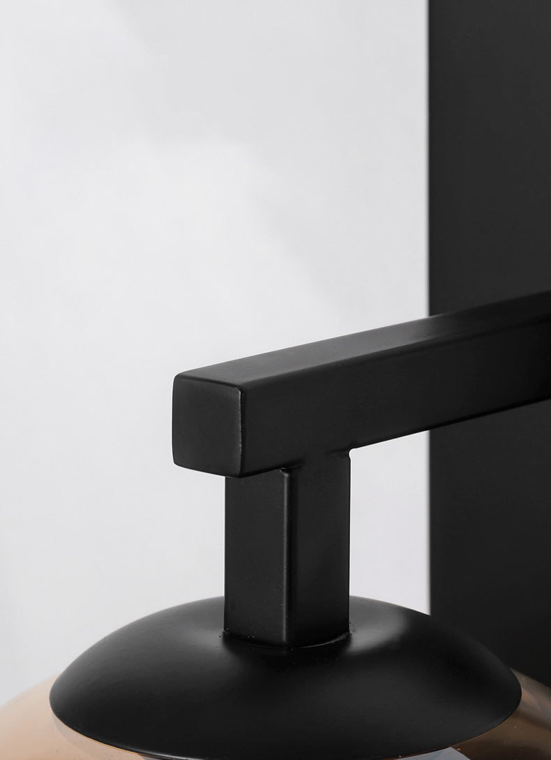 Contemporary Style Shaded Wall Lighting Fixture Glass Bedroom Wall Sconce Lighting