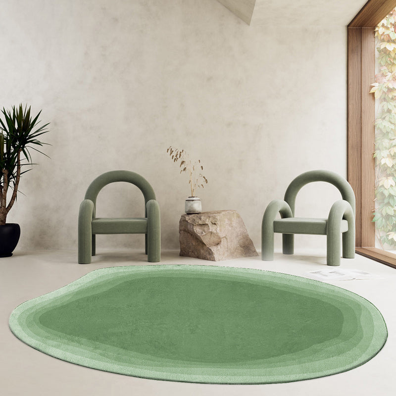Simple Indoor Room Indoor Carpet Gray Pure Color Carpet Polyester Washable Rug