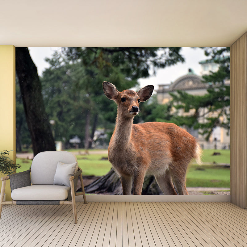 Deer Murals Moisture Resistant Classical Hallway Wall Decoration, Personalised Size
