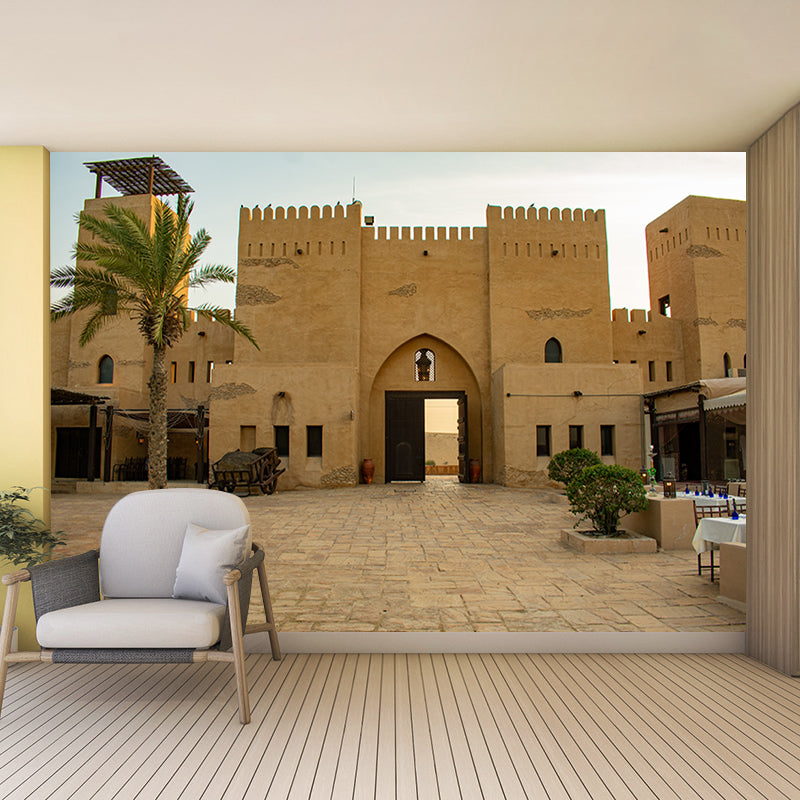 Dry City Landscape Mural Water Resistant Decorative Wall Decor for Bedroom