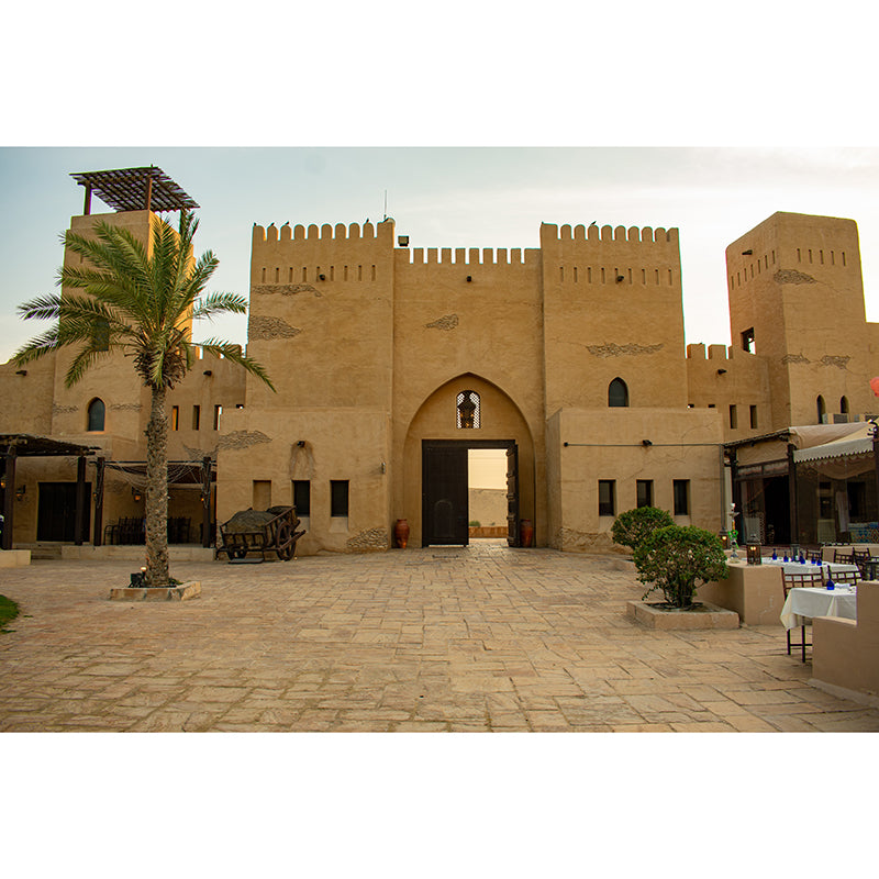 Dry City Landscape Mural Water Resistant Decorative Wall Decor for Bedroom