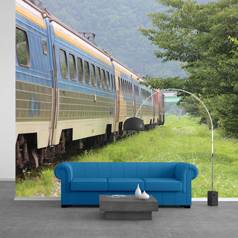 Modern Transportation Wall Covering Stain Resistant Living Room Wall Decor