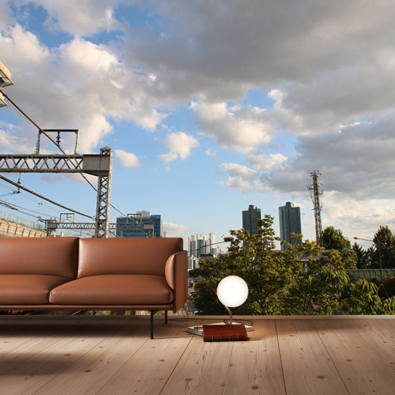 Contemporary Transportation Wallpaper Murals Water Resistant, Personalised Size