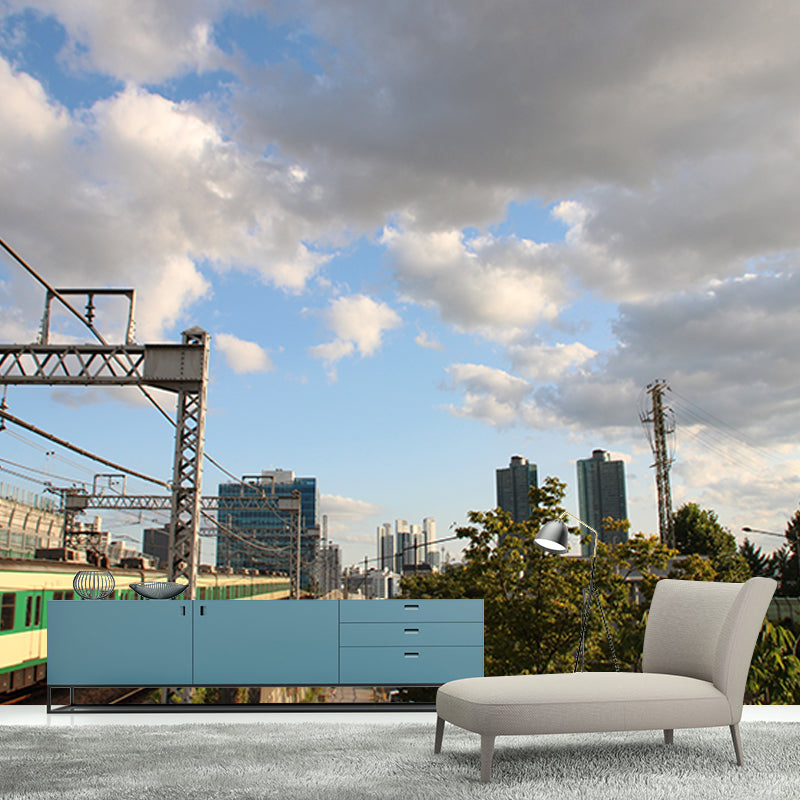 Contemporary Transportation Wallpaper Murals Water Resistant, Personalised Size