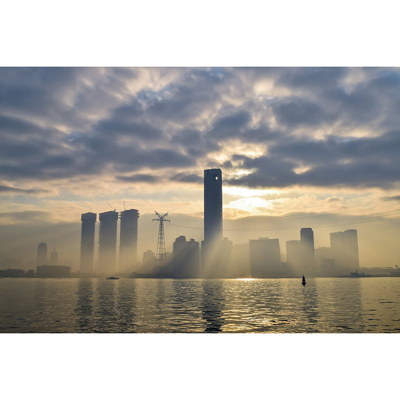 Urban Landscape Wall Murals Water Resistant Murals for Living Room, Customized Size