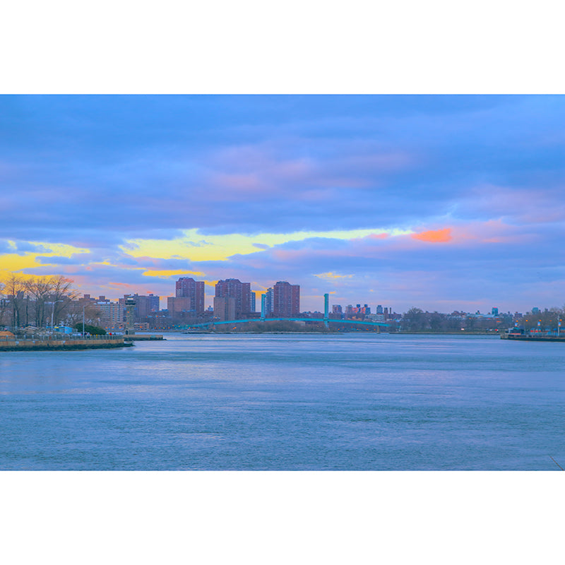 Whole City View Mural Wallpaper Water Resistant Wall Decor for Office Room