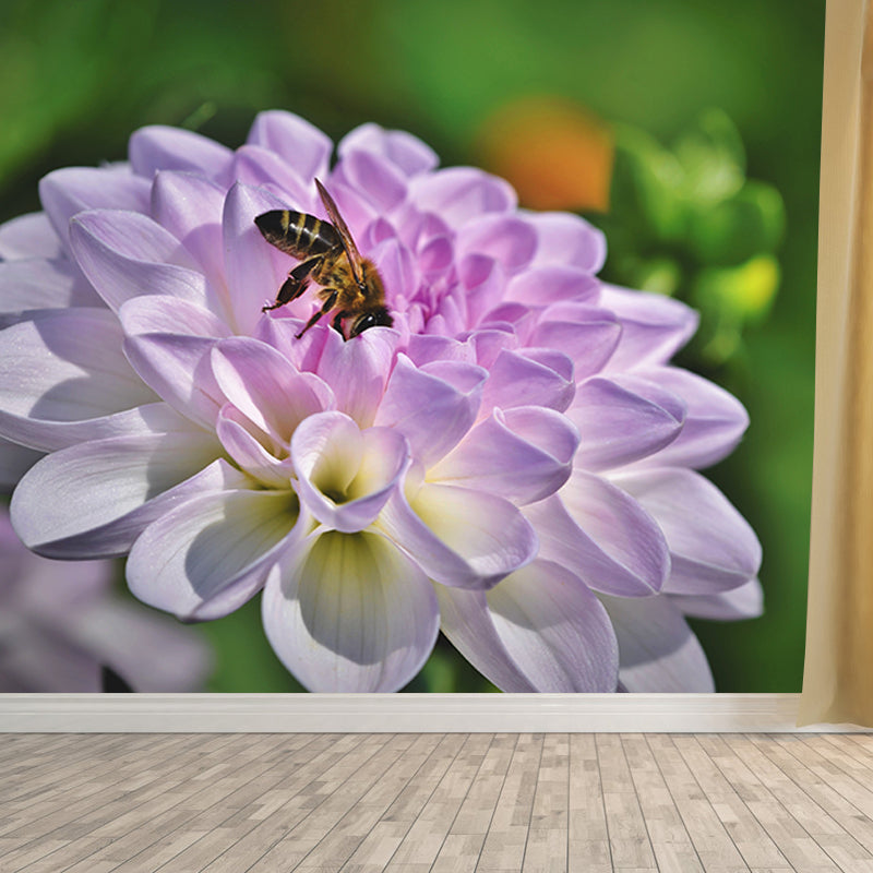 Flower Mural for Bedroom Moisture Resistant Home Decor, Made to Measure