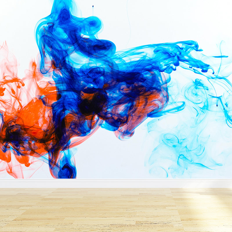 Photography Ink Mobile Mural Abstract Environment Friendly Wall Art for Bedroom