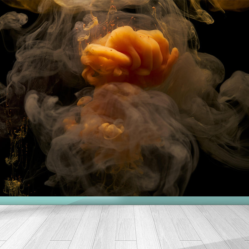 Photography Ink Mobile Mural Abstract Environment Friendly Wall Art for Bedroom