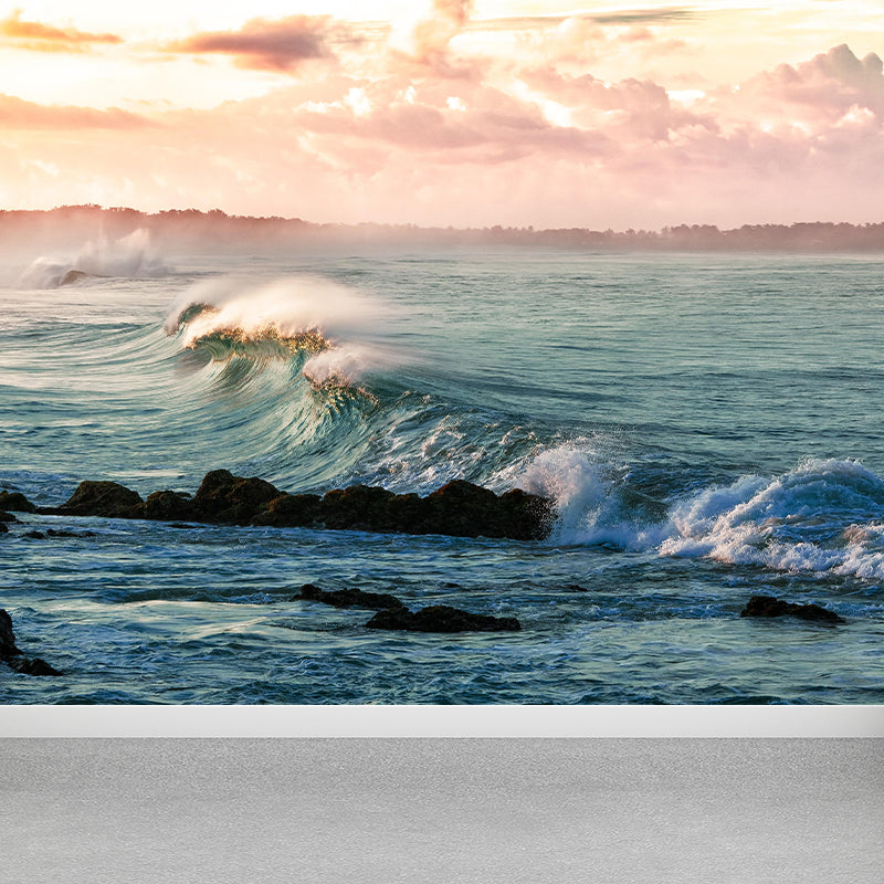 Photography Turbulent Waves Wall Mural Home Decoration Bathroom Floor Murals