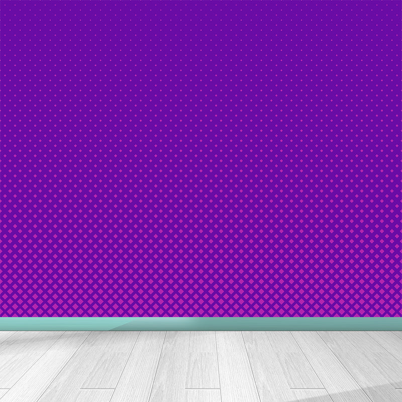 Contemporary Geometric Mural Wallpaper Square Illustration Wall Covering