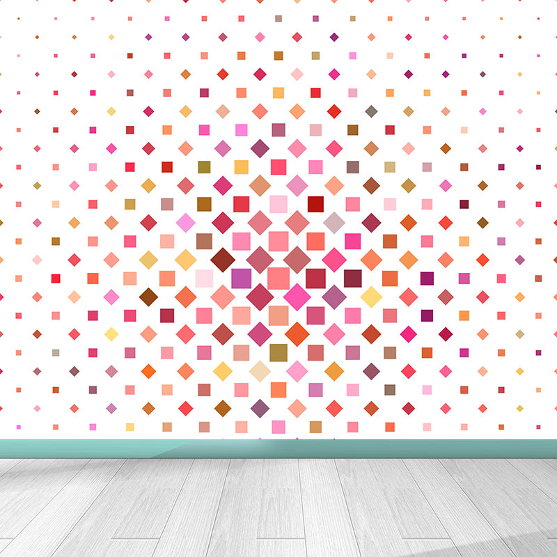 Contemporary Geometric Mural Wallpaper Little Square Multiple Sizes Available